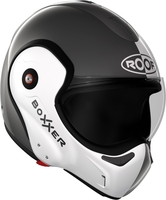 Roof Boxxer Face Helm,  grijs-wit,  afmeting S M