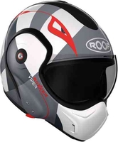 Roof Boxxer Viper Helm Zwart Wit Rood L