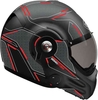 Roof Desmo Storm Helm Zwart Grijs Rood L