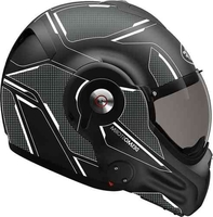 Roof Desmo Storm Helm Zwart Grijs Wit L