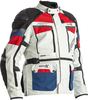 RST Adventure-X Motorfiets textiel jas,  wit-rood-blauw,  afmeting M