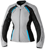 RST Ava waterdichte dames motorfiets textiel jas,  grijs-blauw,  afmeting XL voor vrouw