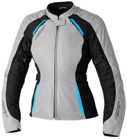 RST Ava waterdichte dames motorfiets textiel jas,  grijs-blauw,  afmeting XL voor vrouw