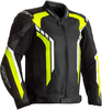 RST Axis Leather Jacket Leren jas,  zwart-geel,  afmeting 50