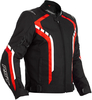 RST Axis Motorfiets textiel jas,  zwart-rood,  afmeting 2XL