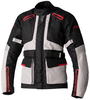 RST Endurance Dames motorfiets textiel jas,  zwart-grijs-rood,  afmeting 2XL voor vrouw