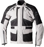RST Endurance Motorfiets Textiel Jas,  zwart-zilver,  afmeting L voor man