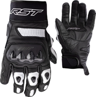RST Freestyle II Handschoenen van de motorfiets,  zwart-wit,  afmeting XS