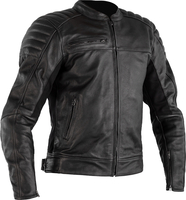 RST Fusion Airbag Motorfiets Lederen Jas,  zwart,  afmeting 2XL