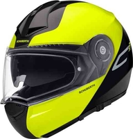 Schuberth C3 Pro Split Helm Zwart Geel 3XL
