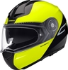 Schuberth C3 Pro Split Helm,  zwart-geel,  afmeting L