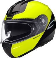 Schuberth C3 Pro Split Helm,  zwart-geel,  afmeting S