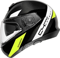 Schuberth C4 Pro Carbon Avio 3K Helm,  geel,  afmeting M