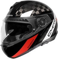 Schuberth C4 Pro Carbon Avio Helm,  rood,  afmeting S