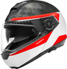 Schuberth C4 Pro Carbon Delta Helm,  zwart-wit-rood,  afmeting XS
