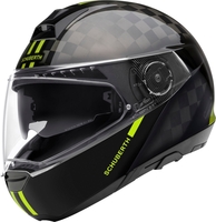 Schuberth C4 Pro Carbon Fusion Helm,  zwart-geel,  afmeting M