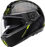 Schuberth C4 Pro Carbon Fusion Helm Zwart Geel XL