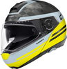 Schuberth C4 Pro Carbon Tempest Helm,  zwart-geel,  afmeting S