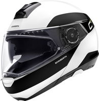 Schuberth C4 Pro Fragment Helm,  zwart-wit,  afmeting S