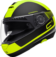 Schuberth C4 Pro Legacy helm,  zwart-geel,  afmeting XS