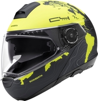 Schuberth C4 Pro Magnitudo helm,  geel,  afmeting 2XL