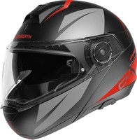 Schuberth C4 Pro Merak Helm,  rood,  afmeting L