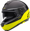 Schuberth C4 Pro Swipe helm,  zwart-geel,  afmeting 2XL