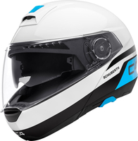 Schuberth C4 Pulse Helm,  wit-blauw,  afmeting S