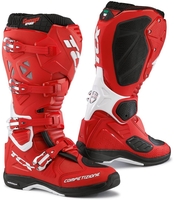 TCX Comp Evo Michelin Motorcross Laarzen,  wit-rood,  afmeting 41