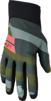 Thor Agile Status Motorcross handschoenen,  groen-veelkleurig,  afmeting XL