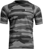 Thor Assist Camo Shortsleeve Fiets Jersey,  grijs,  afmeting M voor man