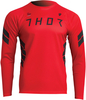 Thor Assist Sting Longsleeve Fiets Jersey,  zwart-rood,  afmeting L voor man