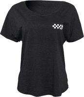 Thor Checkers Dames T-Shirt,  zwart,  afmeting S voor vrouw