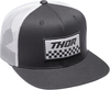 Thor Checkers Snapback-dop,  grijs-wit