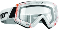 Thor Combat Cap Motorcross Goggle,  wit-oranje