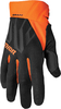Thor Draft Lines Motorcross handschoenen,  zwart-oranje,  afmeting XL