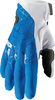 Thor Draft Motorcross handschoenen,  wit-blauw,  afmeting M