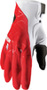 Thor Draft Motorcross handschoenen,  wit-rood,  afmeting L
