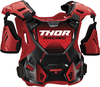 Thor Guardian Borst beschermer,  zwart-rood,  afmeting M L