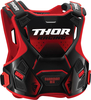 Thor Guardian MX Borst beschermer,  zwart-rood,  afmeting XL 2XL