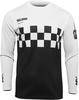 Thor Hallman Differ Cheq Motorcross Trui,  zwart-wit,  afmeting M