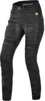 Trilobite Parado Slim Dames Motorfiets Jeans,  zwart,  afmeting 34 voor vrouw