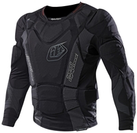 Troy Lee Designs 7855 LS Kinderen Protector Shirt,  zwart,  afmeting XL