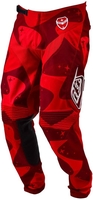 Troy Lee Designs SE LTD Cosmic Camo Pants,  rood,  afmeting 28