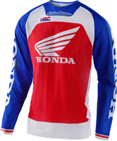 Troy Lee Designs SE Pro Air Boldor Honda Motocross Jersey Wit Rood Blauw 2XL