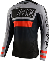Troy Lee Designs SE Pro Air Lanes Motorcross jersey,  zwart-grijs-oranje,  afmeting XL