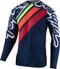 Troy Lee Designs SE Pro Air Seca 2.0 Motocross Jersey,  wit-blauw,  afmeting XL