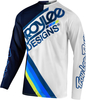 Troy Lee Designs SE Pro Air Tilt Motorcross Jersey,  wit-blauw,  afmeting L
