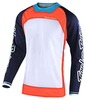 Troy Lee Designs SE Pro Boldor Motocross Jersey Wit Blauw Oranje S