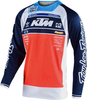 Troy Lee Designs SE Pro Boldor Team Motocross Jersey Wit Blauw Oranje 2XL